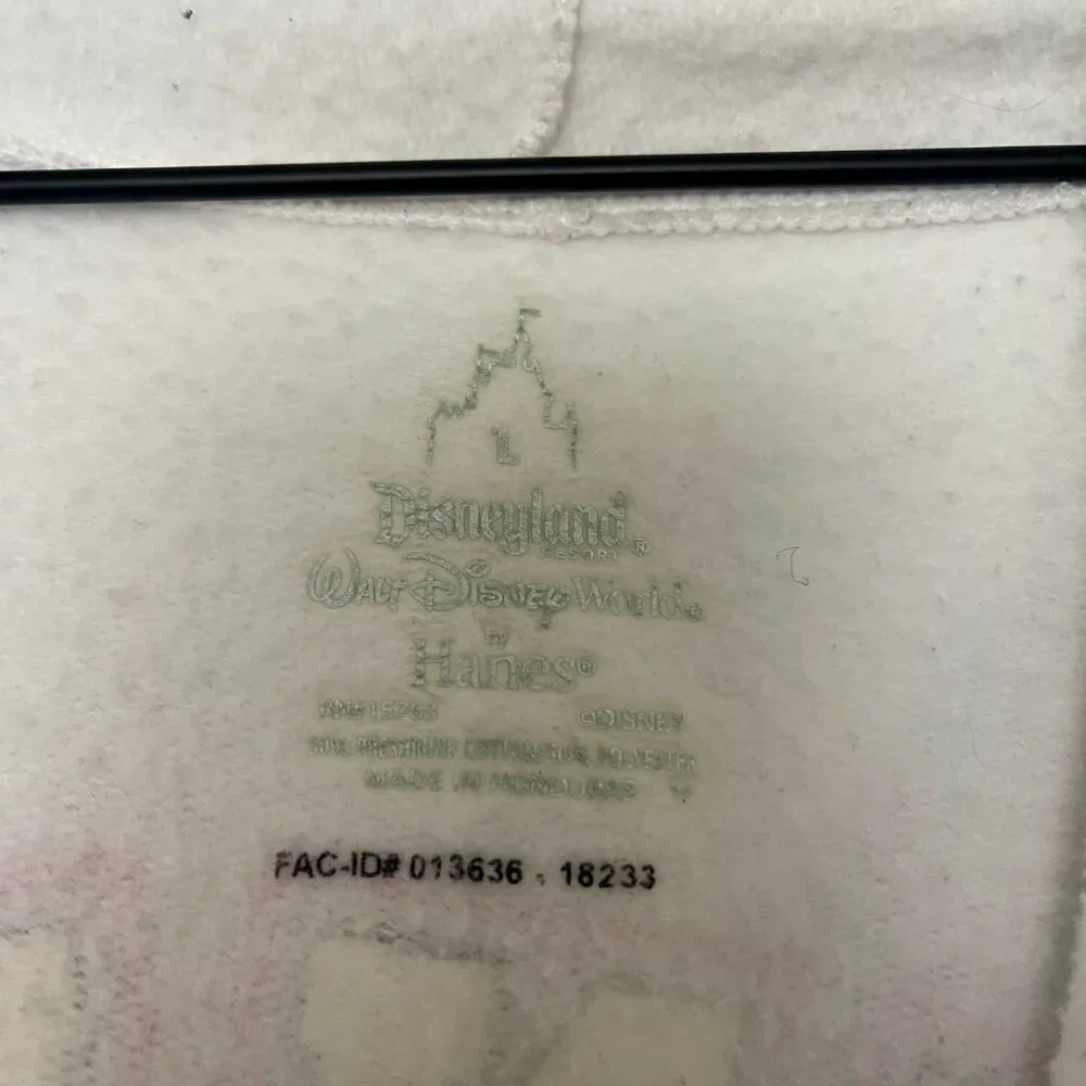 Disney Parks Minnie Mouse Varsity White Zip Hoodie - Picture 6 of 7